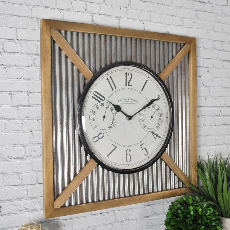 FirsTime Barn Wall Clock Wayfair